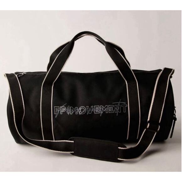 NWT Free People Movement Old Sport Duffle Black Noir Bag